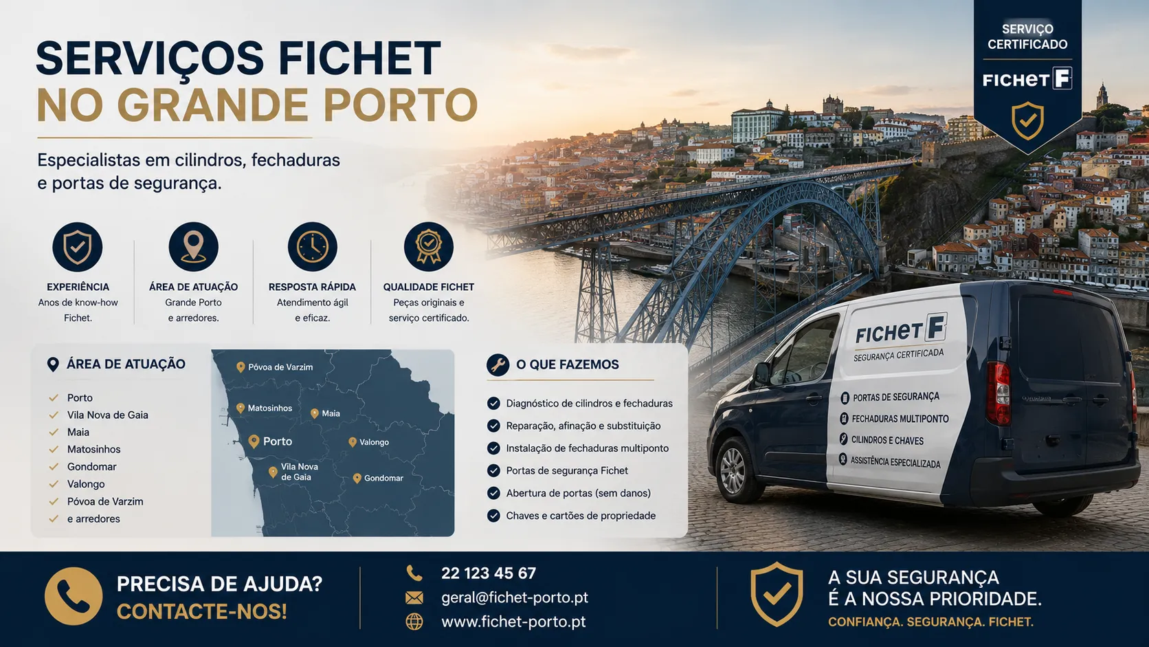Imagem ilustrativa da área de atuação na região do Porto.